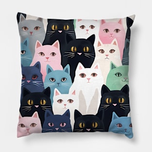 Colourful cat life Pillow