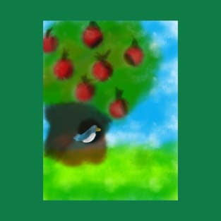 New fruits for the pigeon - Digital Landscape Painting T-Shirt