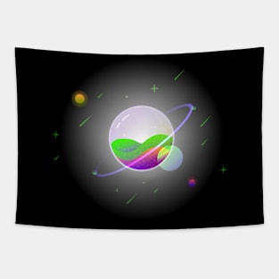 Liquid Planet Dos Tapestry