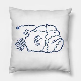 Grumpy Anglerfish Pillow