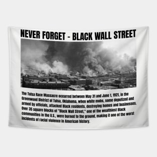 Black Wall Street - Never Forget Tapestry
