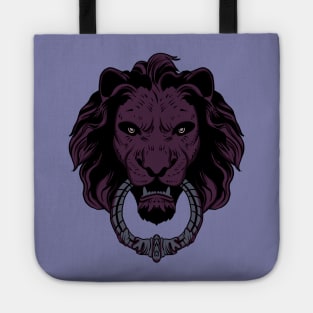 Purple Lion Face Tote