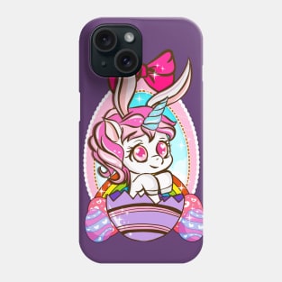 Happy Easter Egg Hunt Unicorn Bunny Cute Girly Phone Case