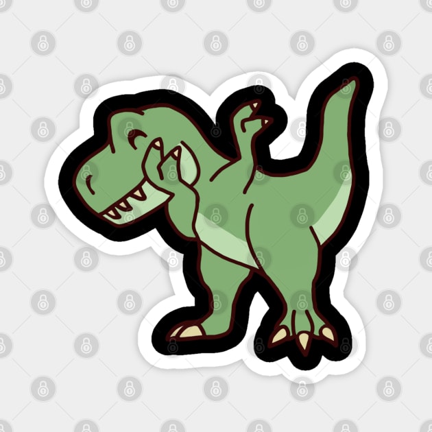 Dabbing Dinosaur Magnet by TheUnknown93