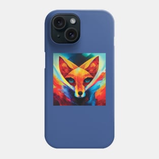 Fox Art in Bold Colours Phone Case