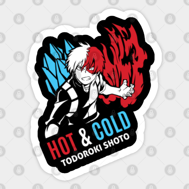 Hot N Cold Todoroki Shoto Todoroki My Hero Academia Sticker Teepublic