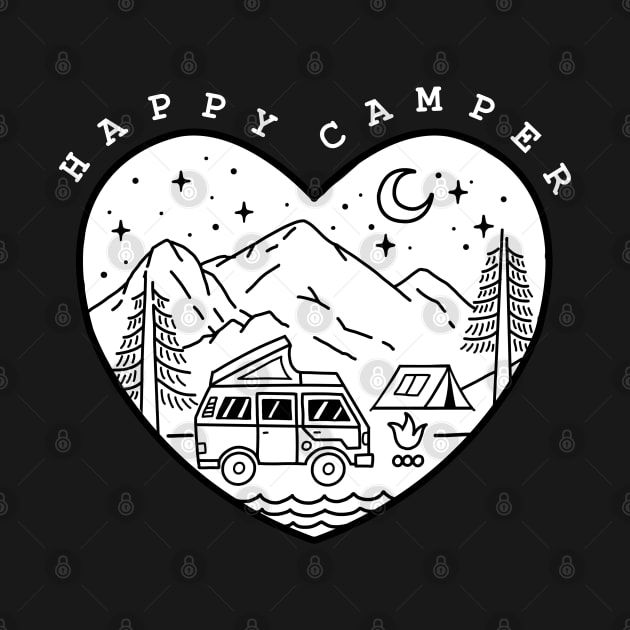 Happy Camper Doodle by SuperrSunday