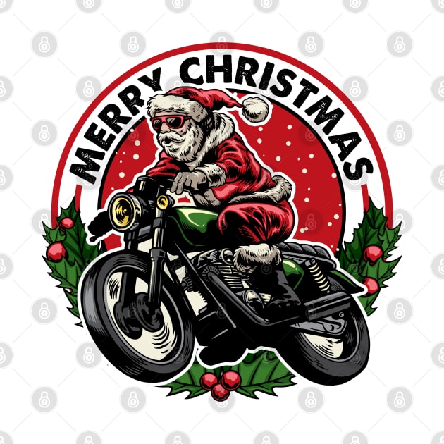 Biker Santa by ManxHaven