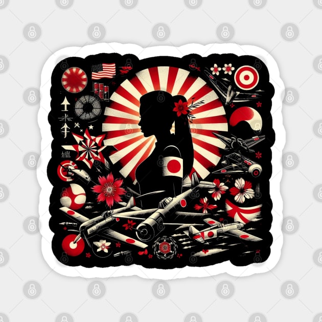 Japanese Culture Collage Magnet by Patrick9