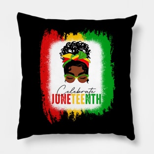 Celebrate Juneteenth Black History Celebrating Black Freedom Pillow