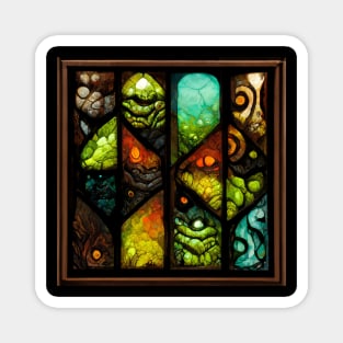 Orcish Stained Glass Magnet