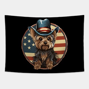 Yorkshire Terrier 4th of July Tapestry