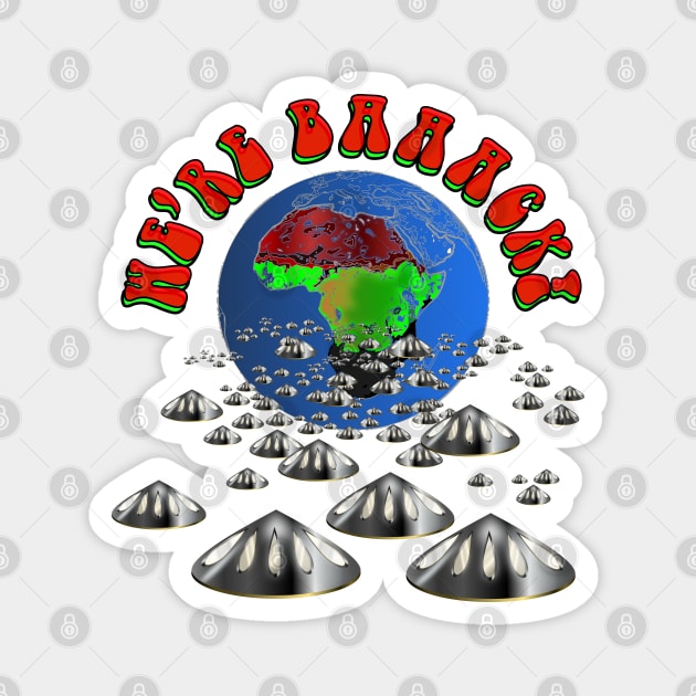 Juneteenth Back to Africa UFO Fleet Magnet by geodesyn