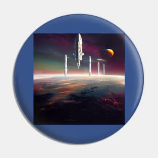 Interplanetary Spaceport Pin