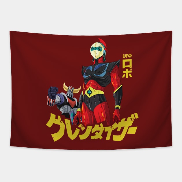 DUKE FLEED | UFO Robot Goldrake Tapestry by SALENTOmadness