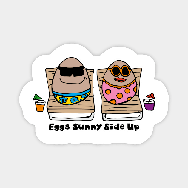 Eggs Sunny Side Up Magnet by GoodEggWorld