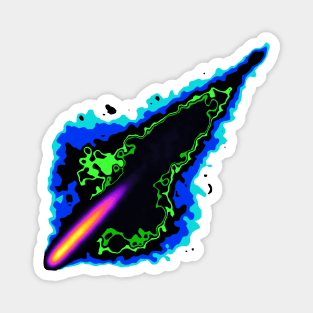 Impact Event | Radioactive Inferno Asteroid Blue Green Black Magnet