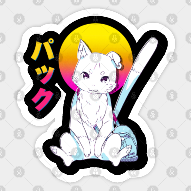 Puck Re Zero Anime Vaporwave Re Zero Sticker Teepublic Uk