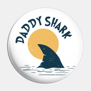 Funny Daddy Shark Apparel Pin