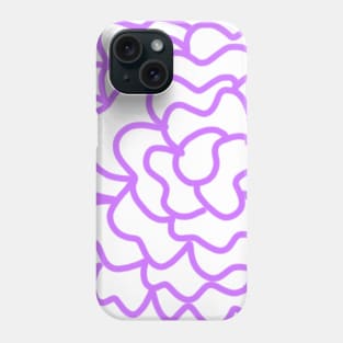 purple flower abstract watercolor art Phone Case