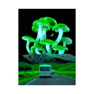 Green Mushrooms (Trippyland) T-Shirt