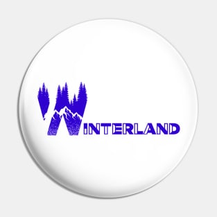 Winterland, Winter Sports, Rocky Mountains, Hiking T-Shirt, Trekking T-Shirt, Winter Season Pin