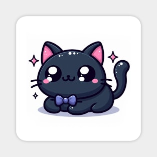 Kawaii Black Cat Magnet