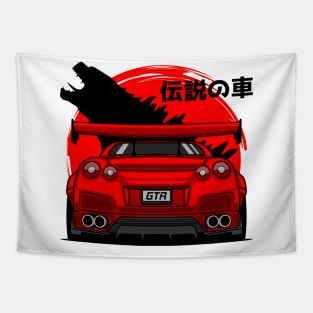 Red GTR R35 Rear Tapestry