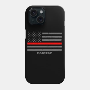 Thin Red Line American Flag Family Phone Case