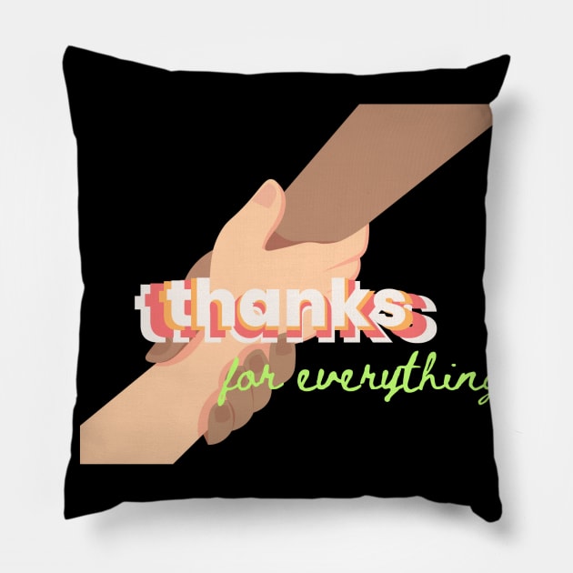 Thanks message Pillow by Sailakshmi Arts