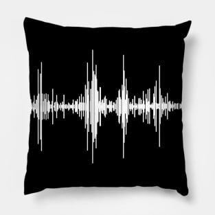 sound wave graphic audiology ear doctor Pillow