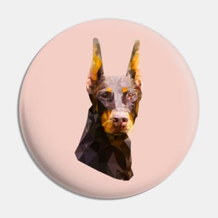 Dobermann (Low Poly) Pin