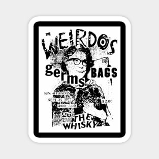 The Weirdos, The Germs & The Bags @ the Whisky a GoGo 1977 Magnet