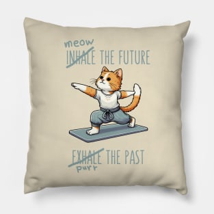 Inhale the future exhale the past Pillow