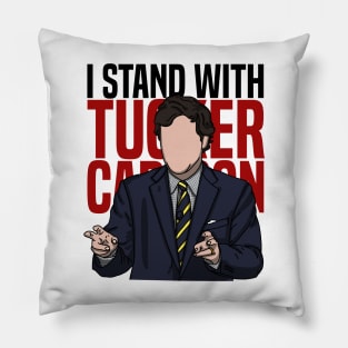 I Stand With Tucker Carlson Pillow