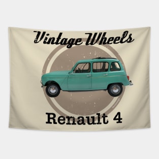 Vintage Wheels - Renault 4 Tapestry