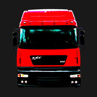 Classic ERF ECX lorry red high contrast T-Shirt
