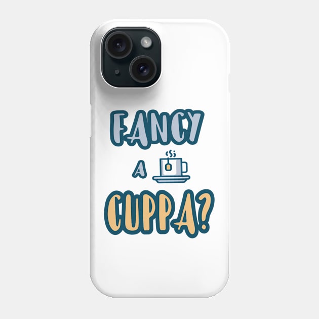 Do You Fancy a Cuppa? Series 3 (white) Phone Case by YJ PRINTART