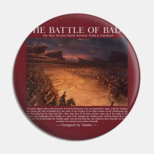 The Battle of Badr Pin