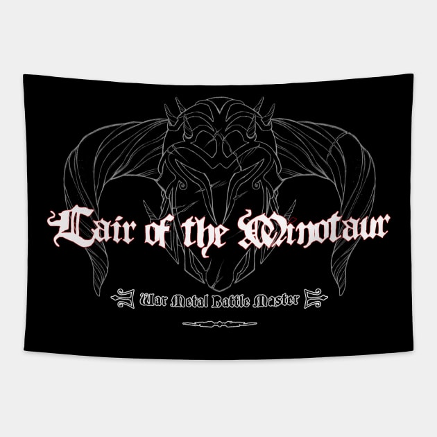 Lair of the Minotaur - War Metal Battle Master Tapestry by grindhouseinc