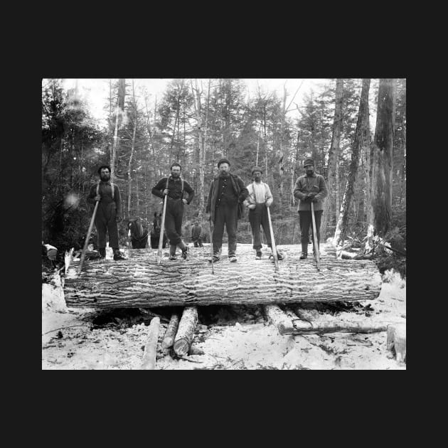 Portrait of Loggers, 1890. Vintage Photo by historyphoto