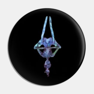 Aerial Yoga in the night Pin