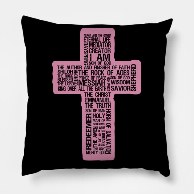 Names of Jesus Pillow by AlondraHanley