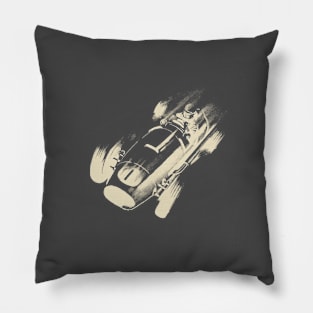 Vintage Race Car 4 by © Buck Tee Originals Pillow