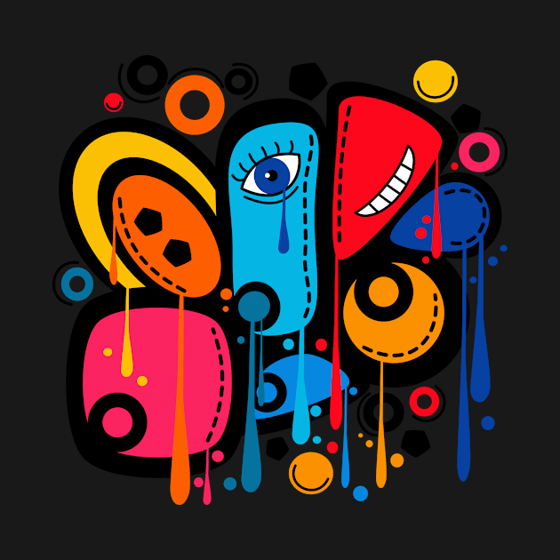 Abstract face by Maria Zavoychinskiy 