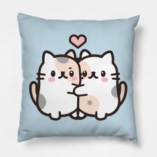 cute cat cartoon Pillow