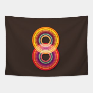 Neon 8 Tapestry