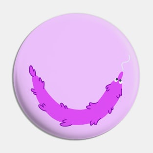 Worm Smile (Purple) Pin