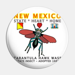 New Mexico - Hawk Wasp - State, Heart, Home - State Symbols Pin