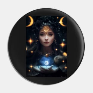 Moon Goddess Pin